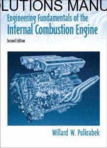 Solutions Manual for Engineering Fundamentals of the Internal Combustion Engine