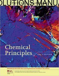 Solutions Manual Chemical Principles 6th edition by Zumdahl & Hummel
