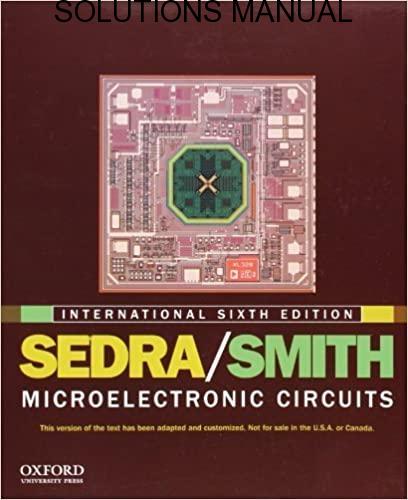 Solutions Manual Microelectronic Circuits 6th edition by Sedra & Smith
