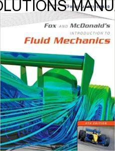 Solutions Manual Introduction to Fluid Mechanics 8th edition by Fox & McDonald